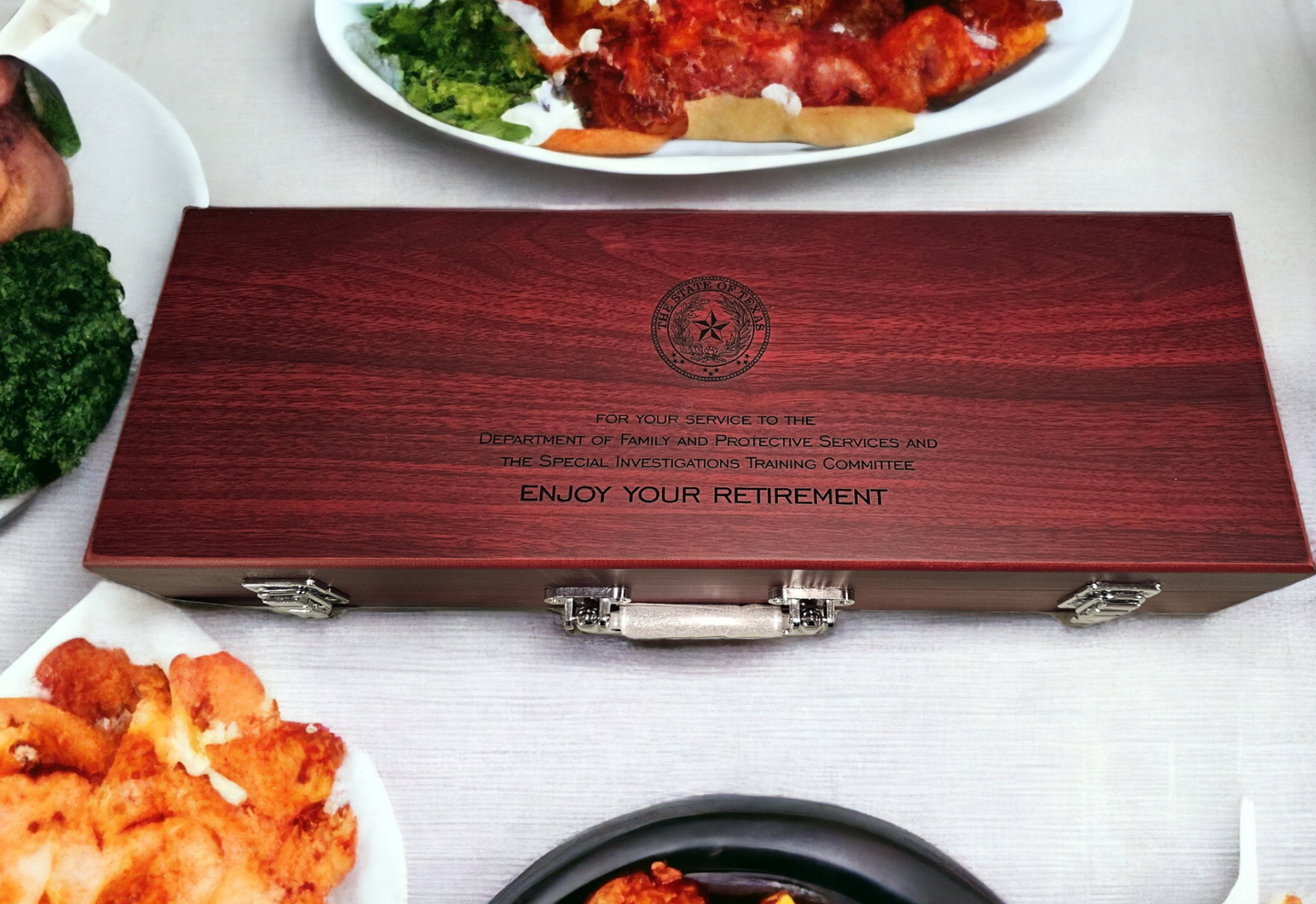 Wooden Engraved Keychain - Rectangle