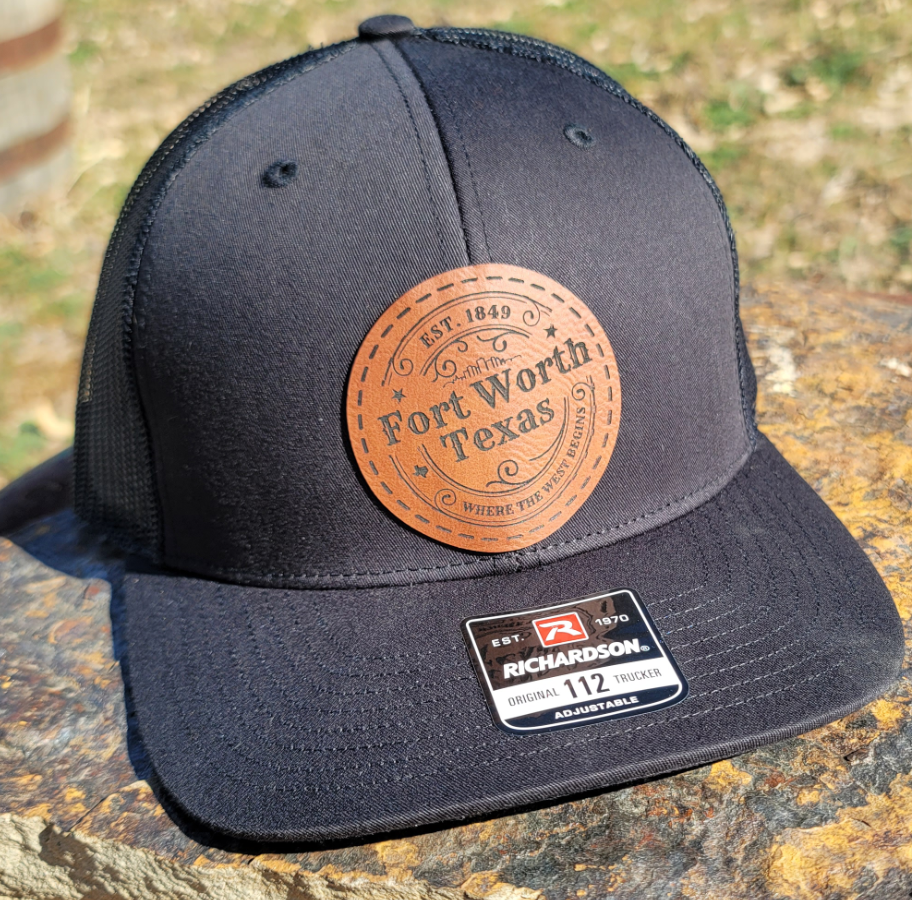 Custom Trucker Leather Patch Hat