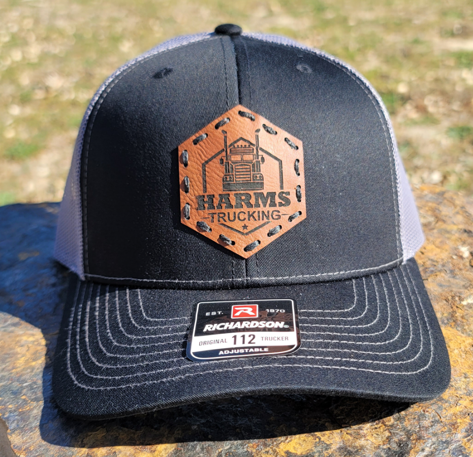 Custom Trucker Leather Patch Hat